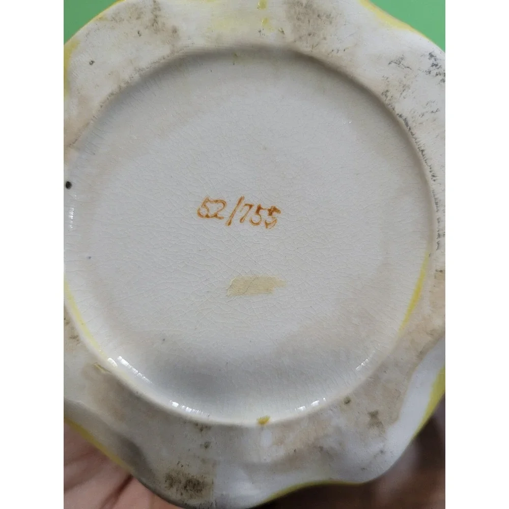 Vintage Juicer Reamer CLOWN Ceramic Hand Painted 5-1/2